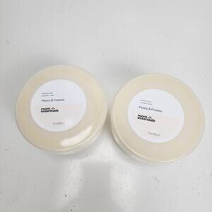 Target Room Essentials Pair of 3-Wick Peony & Freesia Scented Candles w/ Lid NEW
